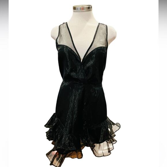 Lovers + Friends LAKEN MINI DRESS Black Size Small NWT - Picture 4 of 9